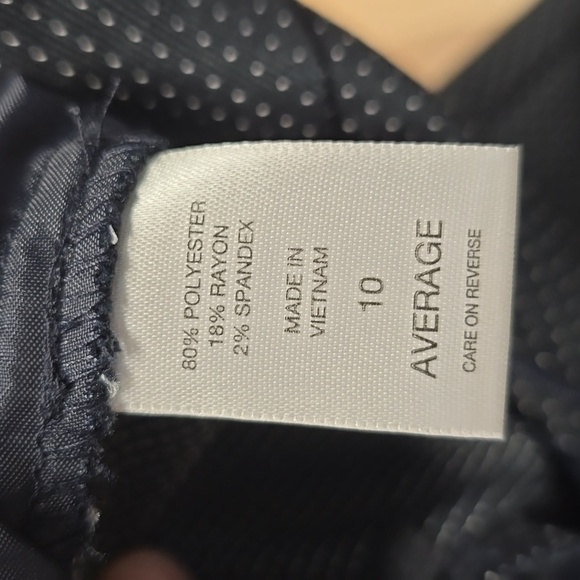 {New York & Co.} Womens Black Polka Dot Mid Rise Dress Pants - Size 10 - Picture 13 of 13
